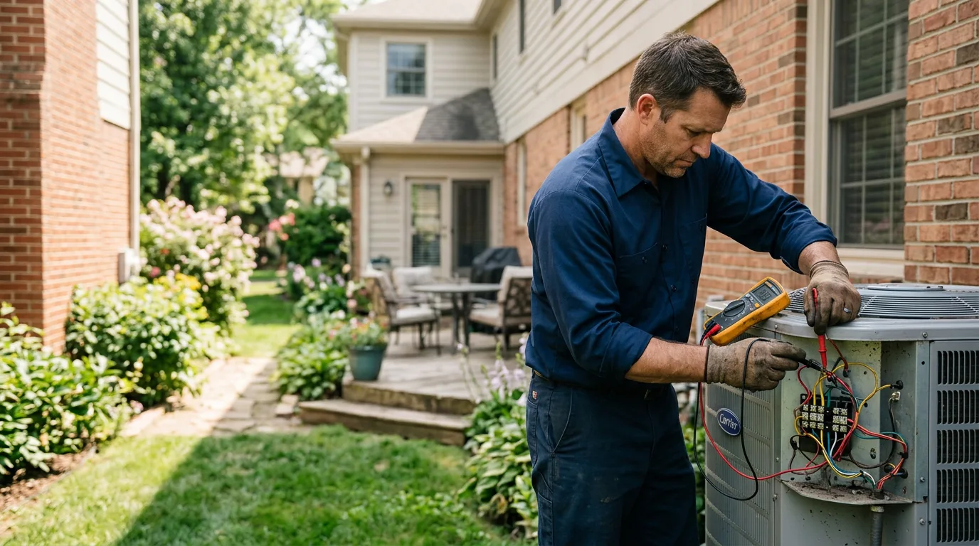 HVAC technician working near Woodstock, AL